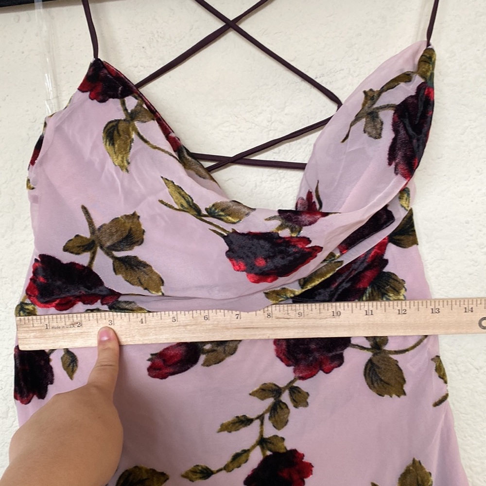 House of CB Floral Maxi Dress - Pink and Black - Picture 6 of 14